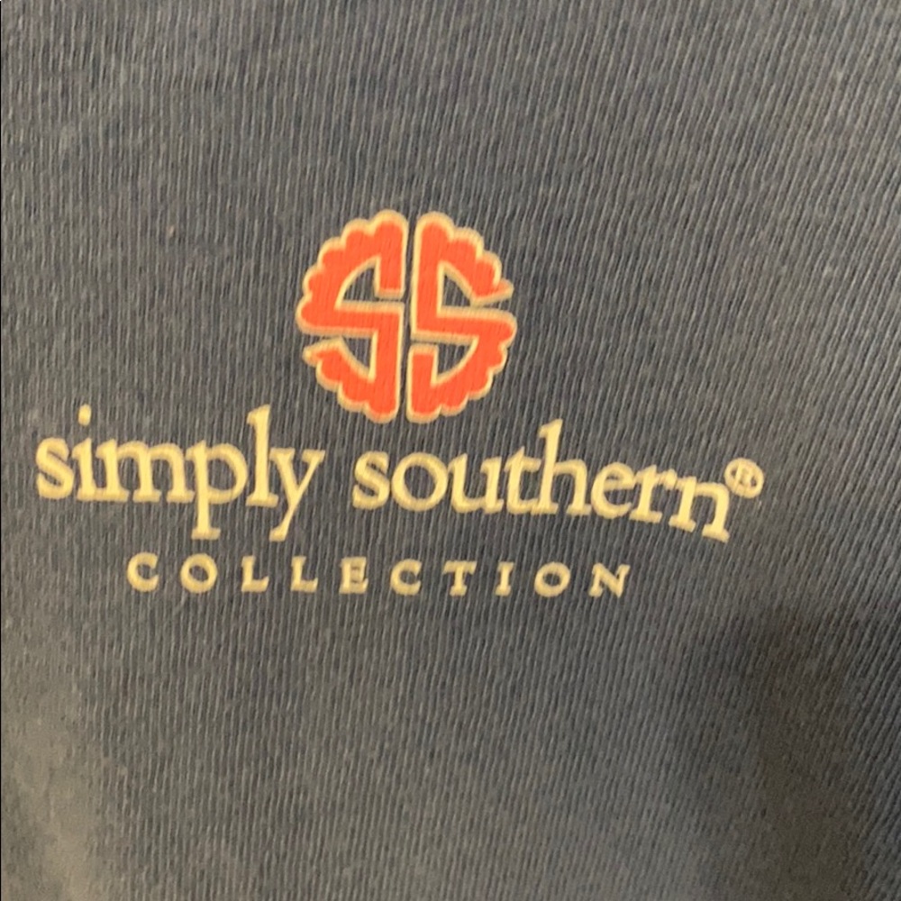 Blue simply southern longsleeve T-shirt - Picture 2 of 5